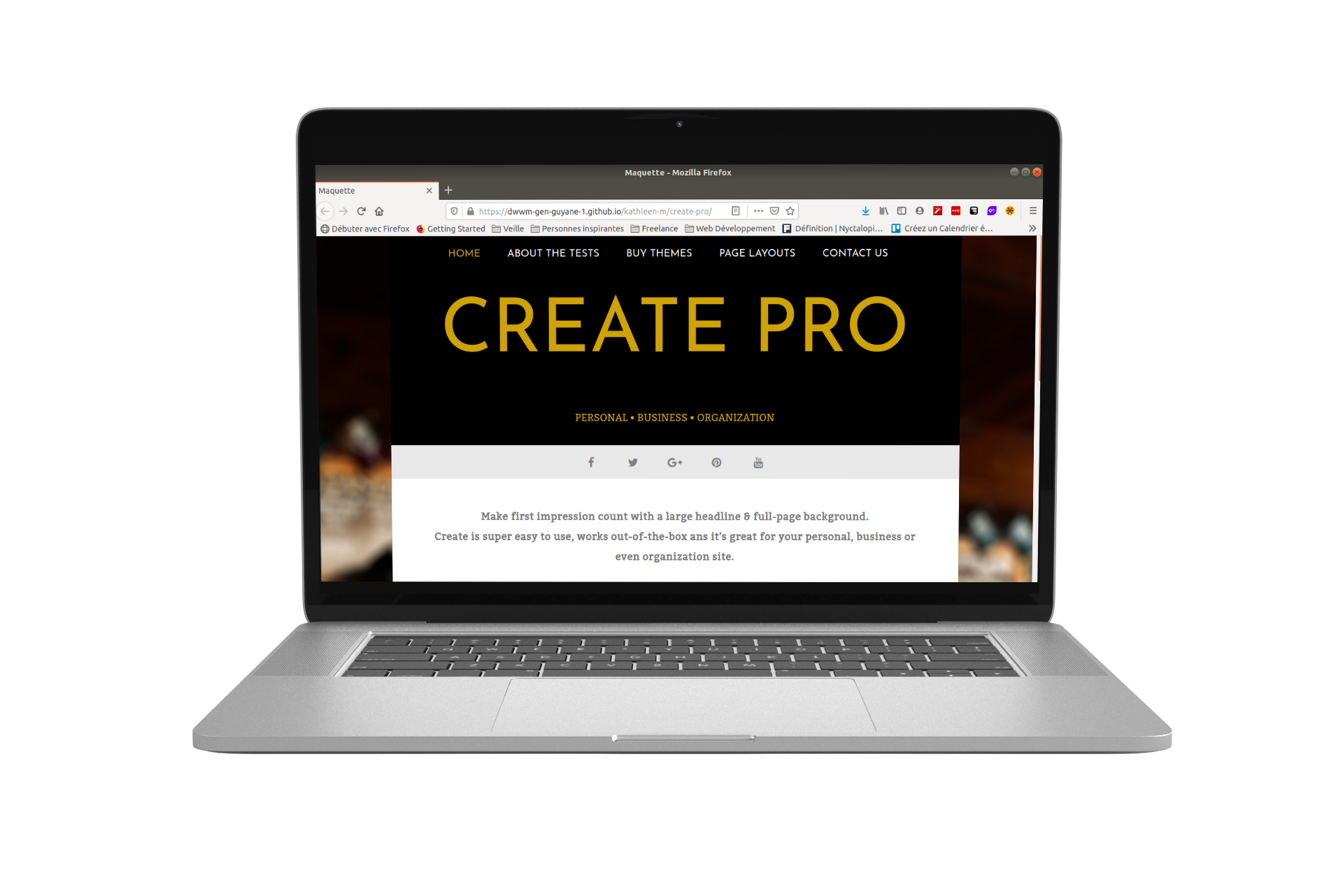 Intégration maquette